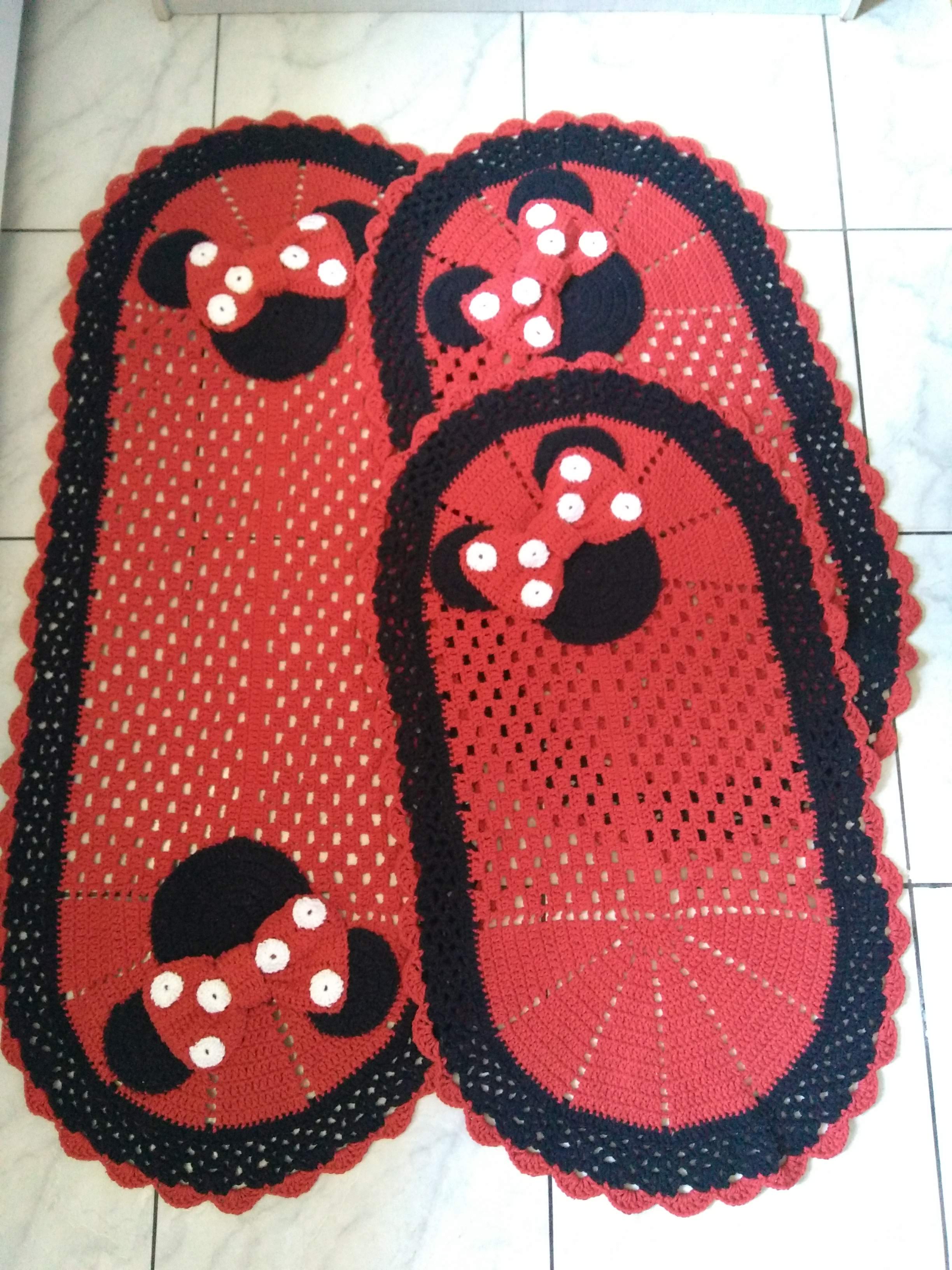 Jogo de cozinha em crochê