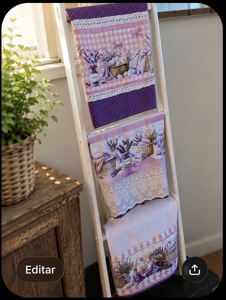 Kit de pano de prato lavanda
