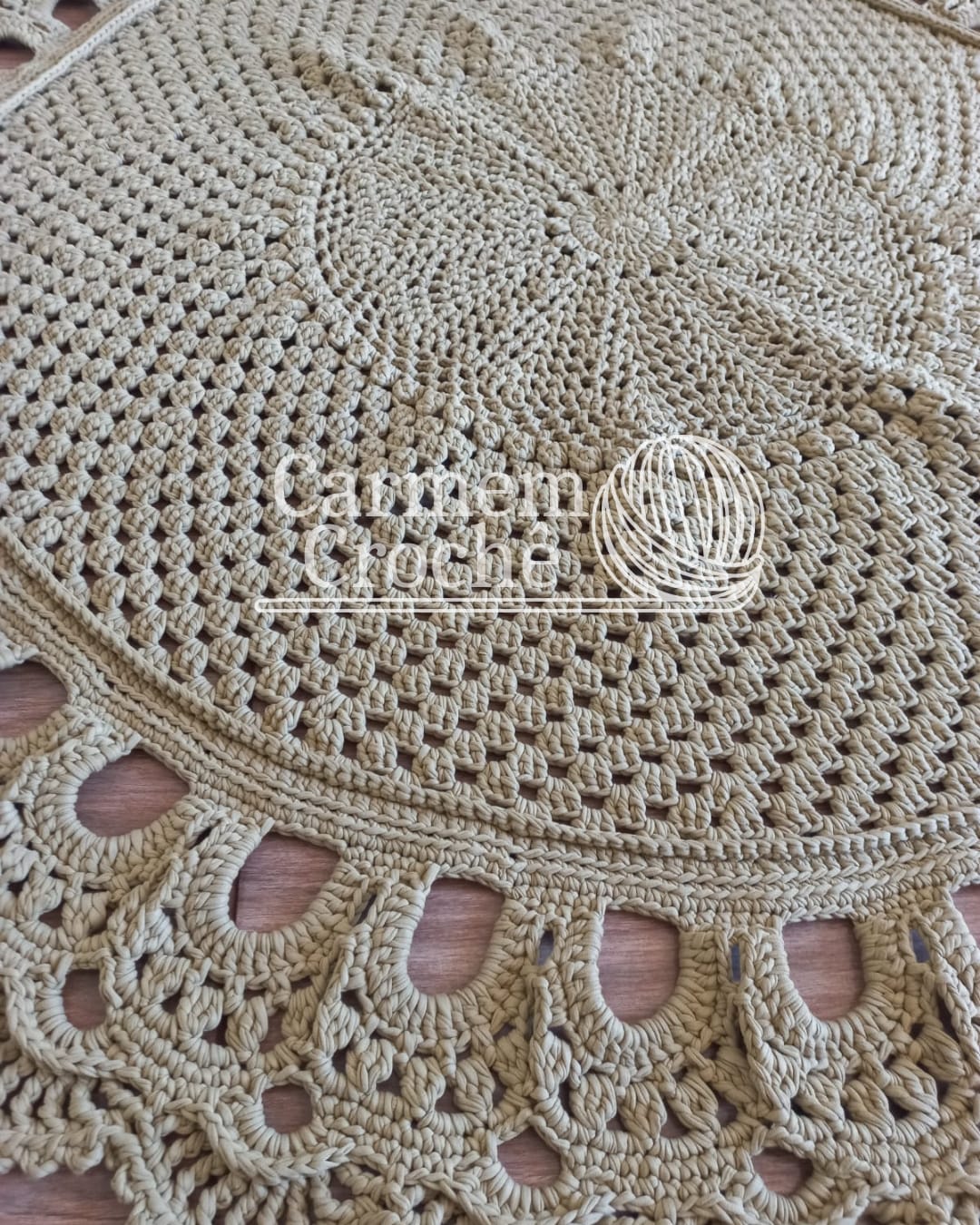 tapete de sala em malha