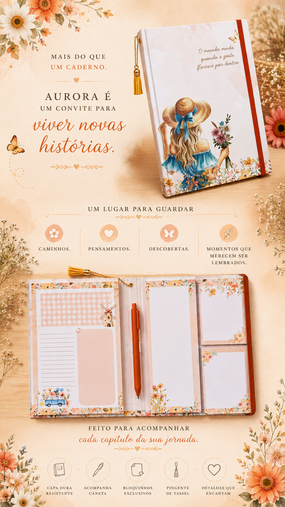 Cadernos de Anotações Florescer