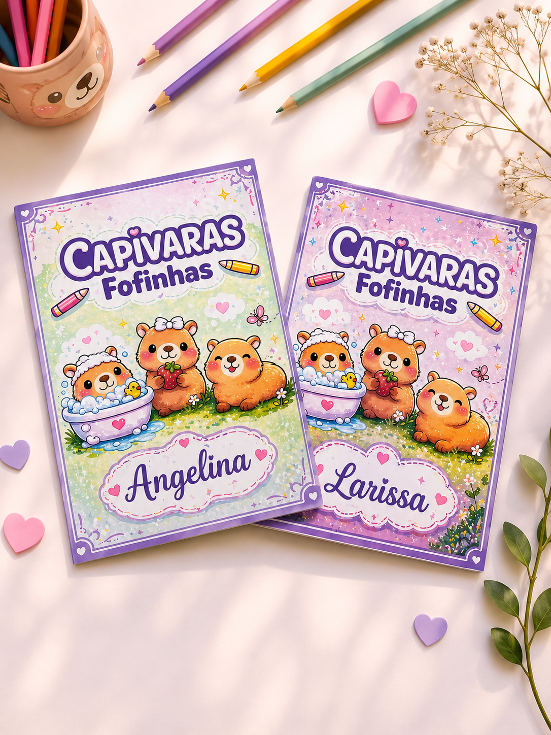 Livro de colorir personalizado
